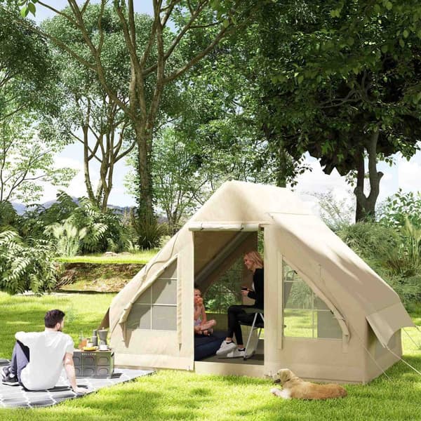 Rootzin puhallettava retkeilyteltta - Sleeping Telt - Glamping Telt - Vedenpitävä - 300x200X200cm - helppo asennus 5 minuutissa