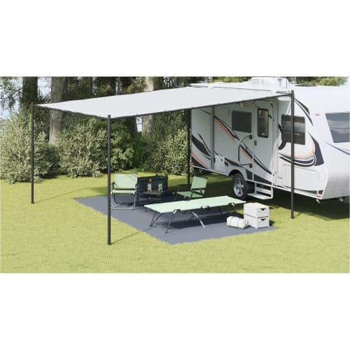 Tältaccessoar Blå-grå Polyeten 250 x 500 cm Fällbar