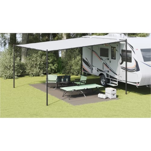 Tältaccessoar Ljusgrå Polyester 250 x 550 cm Lätt Tältaccessoar