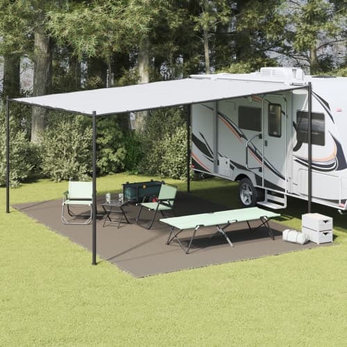 Tältöverdrag Ark Ljusgrå Polyester 400 x 600 cm Bärbar