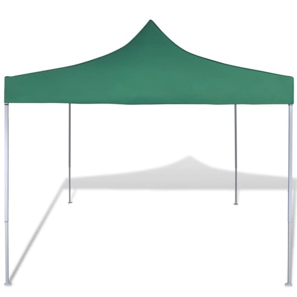 Grönt hopfällbart tält 3 x 3 m