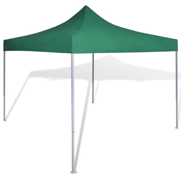 Grönt hopfällbart tält 3 x 3 m