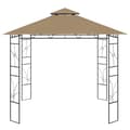 Miniatyrbild 2 av 2: Paviljong 3x3x2,7 m taupe 160 g/m²