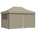 Miniatyrbild 2 av 2: Pop-Up hopfällbart partytält med 4 sidoväggar taupe
