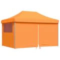 Miniatyrbild 2 av 2: Pop-Up hopfällbart partytält med 4 sidoväggar ORANGE