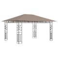 Miniatyrbild 2 av 2: Paviljong med myggnät 4x3x2,73 m taupe 180 g/m²