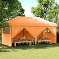 Miniatyrbild 1 av 2: Pop-Up hopfällbart partytält med 4 sidoväggar ORANGE