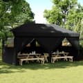 Miniatyrbild 1 av 2: Pop-Up hopfällbart partytält med 4 sidoväggar svart
