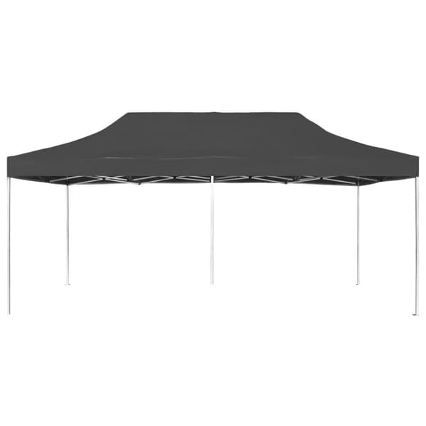Hopfällbart partytält aluminium 6x3 m antracit