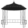 Miniatyrbild 2 av 2: Paviljong 300x290 cm antracit rund