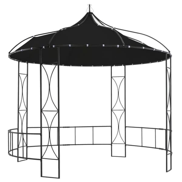 Paviljong 300x290 cm antracit rund