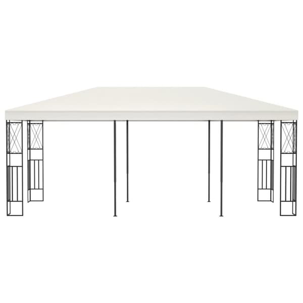 Paviljong 3x6 m gräddvit tyg