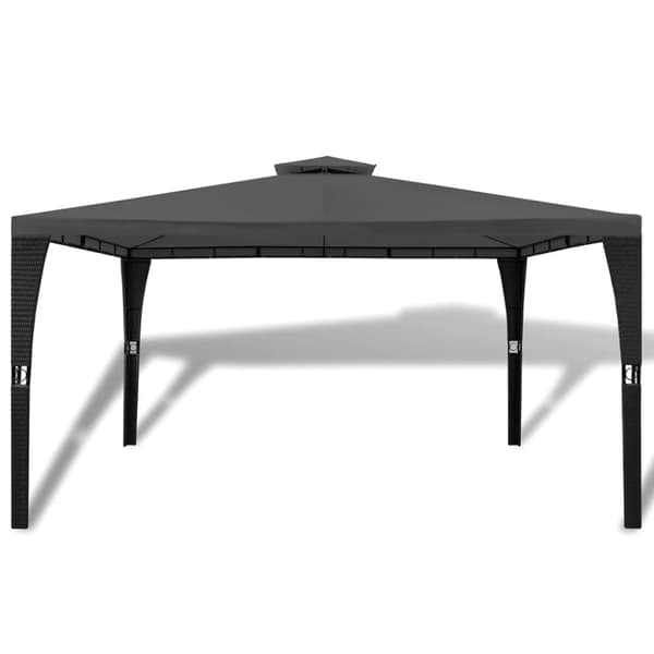 Paviljong med tak 3x4 m mörkgrå