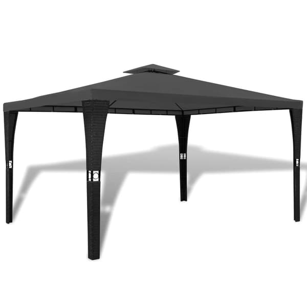 Paviljong med tak 3x4 m mörkgrå