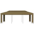 Miniatyrbild 2 av 2: Paviljong dubbla tak 3x6 m taupe 180 g/m²