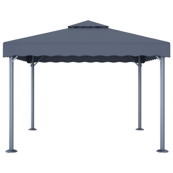 Paviljong 300x300 cm antracit aluminium