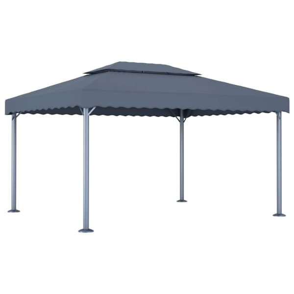 Paviljong 400x300 cm antracit aluminium