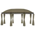 Miniatyrbild 1 av 2: Paviljong med draperier 520x349x255 cm taupe 180 g/m²
