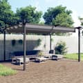 Miniatyrbild 1 av 2: Paviljong med infällbart tak 4x3 m antracit