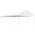 Miniatyrbild 1 av 2: Paviljong med tak vit 11,15x4,08x3,22 m polyeten