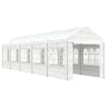 Miniatyrbild 2 av 2: Paviljong med tak vit 11,15x2,28x2,69 m polyeten