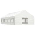 Miniatyrbild 2 av 2: Paviljong med tak vit 11,15x5,88x3,75 m polyeten