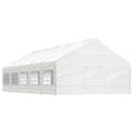 Miniatyrbild 1 av 2: Paviljong med tak vit 11,15x5,88x3,75 m polyeten