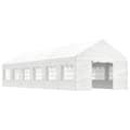 Miniatyrbild 2 av 2: Paviljong med tak vit 13,38x4,08x3,22 m polyeten