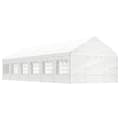 Miniatyrbild 1 av 2: Paviljong med tak vit 13,38x4,08x3,22 m polyeten