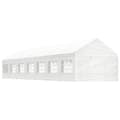 Miniatyrbild 1 av 2: Paviljong med tak vit 15,61x4,08x3,22 m polyeten