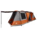 Miniatyrbild 2 av 2: Campingtält tunnel 4 personer grå och orange vattentätt