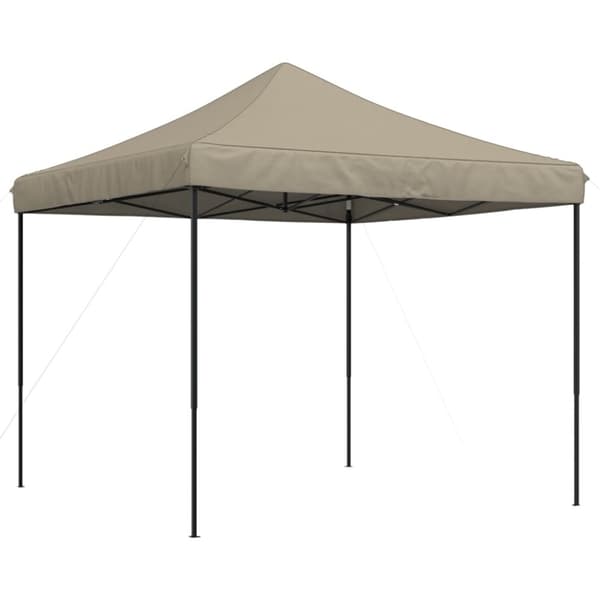 Pop-Up hopfällbart partytält 292x292x315 cm taupe