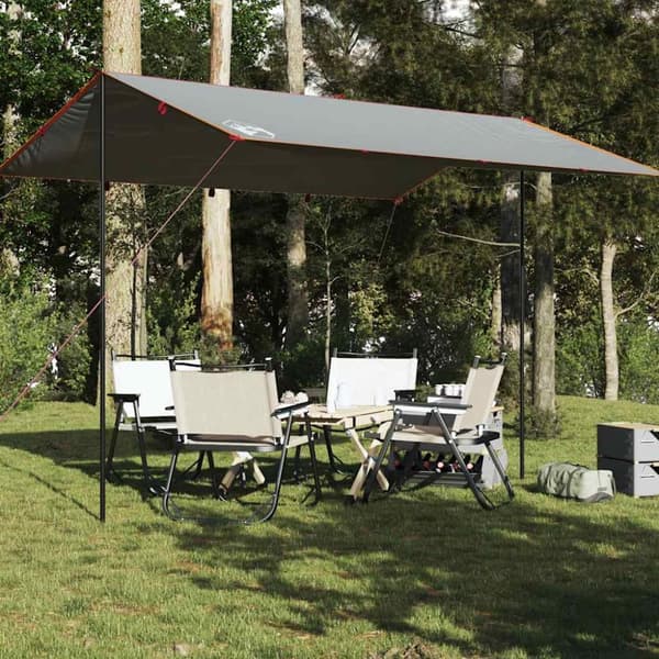 Tarp grå och orange 400x294 cm vattentät