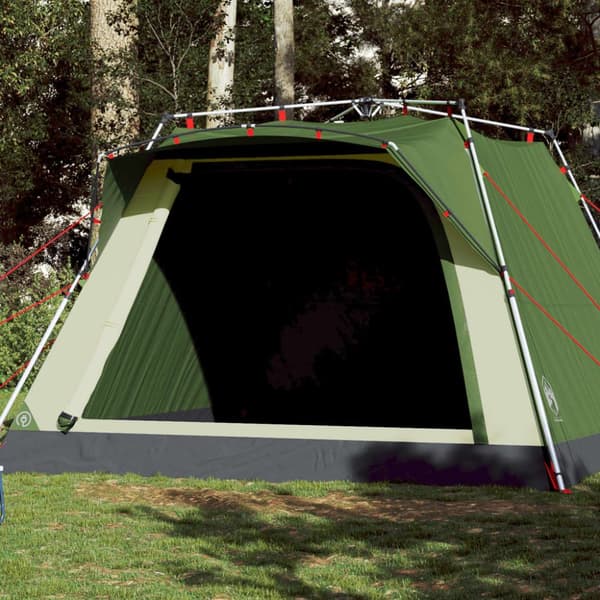 Campingtält 4 personer grön snabbrest