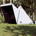 Miniatyrbild 1 av 2: Tipi-tält 6 personer vit mörkläggningstyg vattentätt