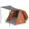 Miniatyrbild 2 av 2: Campingtält tunnel 4 personer grå och orange vattentätt