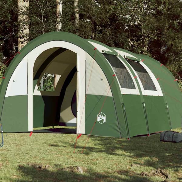 Campingtält tunnel 4 personer grön vattentätt