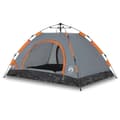 Miniatyrbild 2 av 2: Campingtält 3 personer grå och orange snabbrest