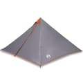 Miniatyrbild 2 av 2: Familjetält tipi 7 person grå och orange vattentätt