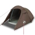 Miniatyrbild 2 av 2: Campingtält tunnel 2 personer brun vattentätt