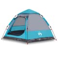 Miniatyrbild 2 av 2: Campingtält 4 personer blå snabbrest