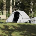 Miniatyrbild 1 av 2: Campingtältstuga 4-personers vit mörkläggningstyg vattentät