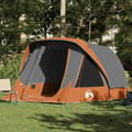 Miniatyrbild 1 av 2: Familjetält 6 personer cabin grå och orange vattentätt