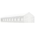 Miniatyrbild 1 av 2: Paviljong med tak vit 20,07x4,08x3,22 m polyeten
