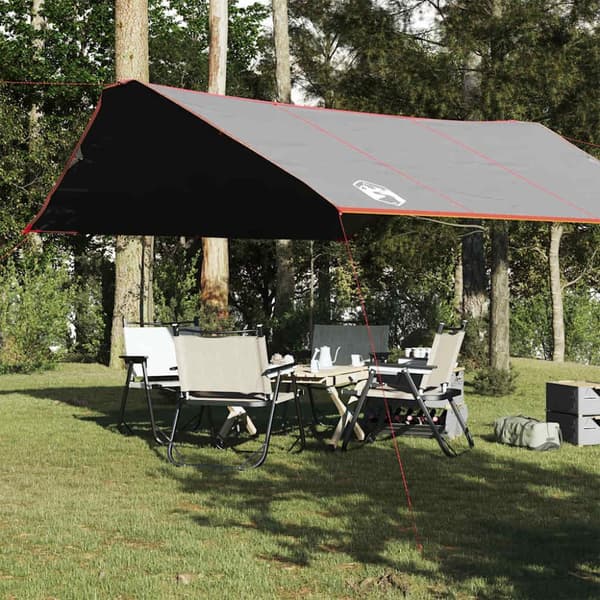 Tarp grå och orange 420x440 cm vattentät