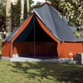 Miniatyrbild 1 av 2: Familjetält tipi 10 person grå och orange vattentätt