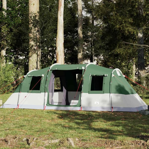 Campingtält tunnel 6 personer grön vattentätt