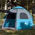 Miniatyrbild 1 av 2: Campingtält 4 personer blå snabbrest