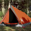 Miniatyrbild 1 av 2: Campingtält 2 personer grå och orange vattentätt