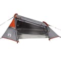 Miniatyrbild 2 av 2: Campingtält tunnel 2 personer grå och orange vattentätt